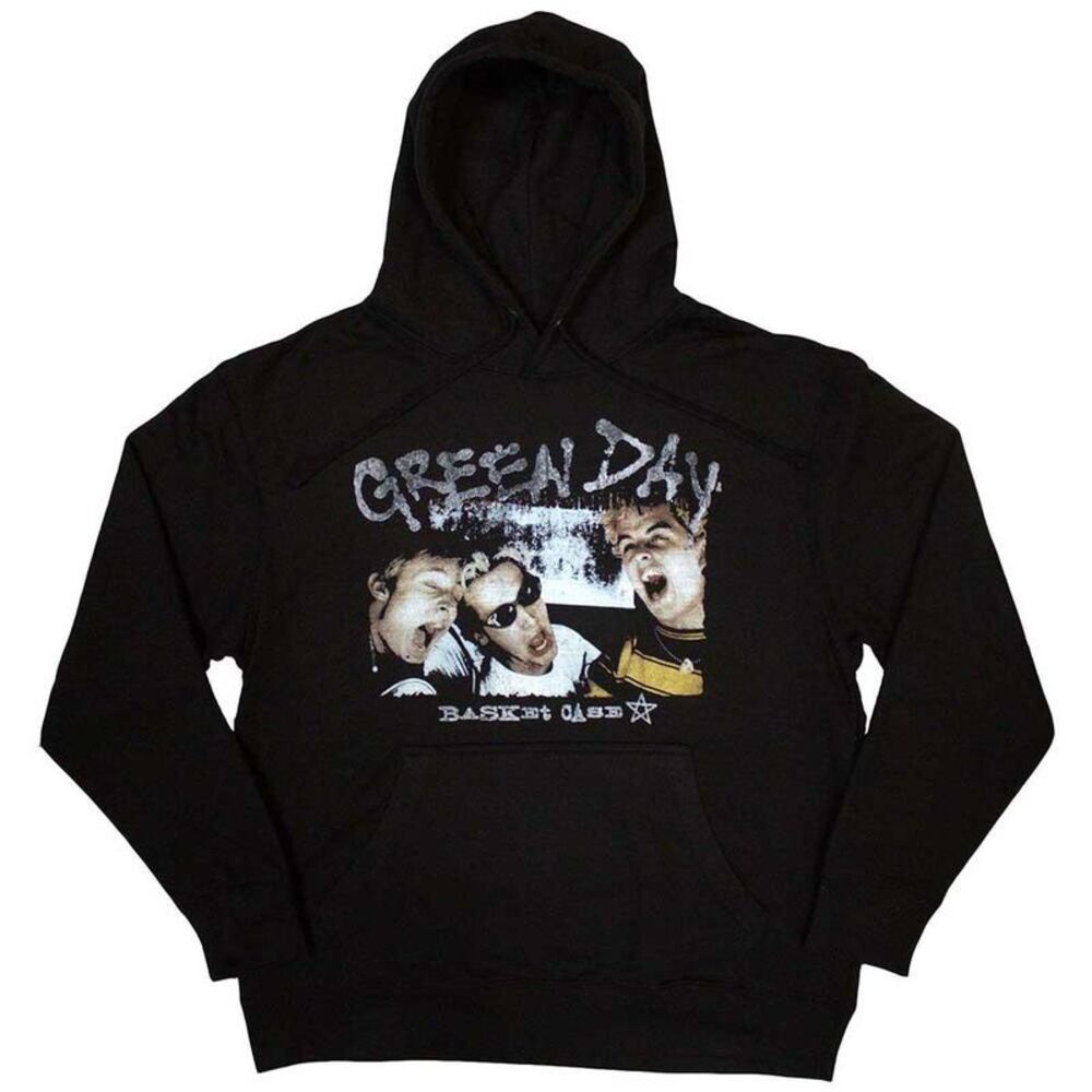 Green Day Unisex Adult Basket Case Star Hoodie / Black